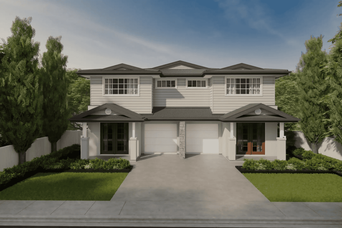 Low Cost Modern Duplex House Design That Looks Like a Million Bucks