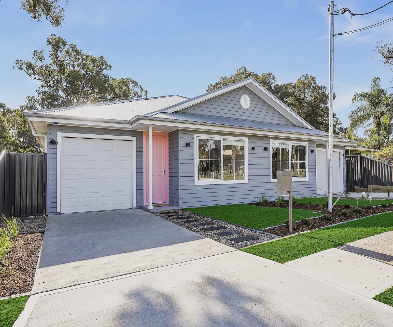 Custom home construction site in Sydney